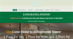 Desktop Screenshot of billingswoodmanor.com