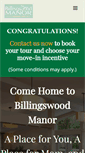 Mobile Screenshot of billingswoodmanor.com